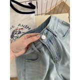 Designer Bow-Embroidered Denim Shorts For Women