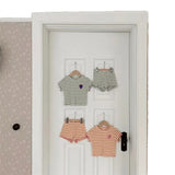 Children's Pajamas Short-sleeved Pants Thin Ice Silk Stripes