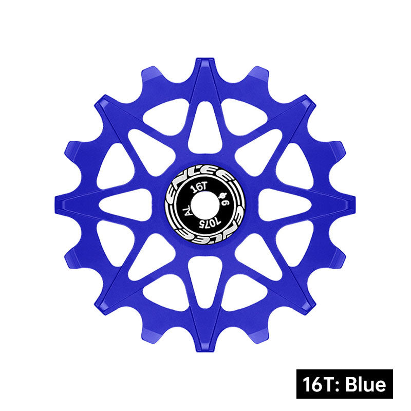Bicycle Rear Derailleur Jockey Wheel Ceramic Bearing Aluminum Alloy 10T 12T 14T 16T Positive Negative Tooth for MTB Road Bike