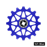 Bicycle Rear Derailleur Jockey Wheel Ceramic Bearing Aluminum Alloy 10T 12T 14T 16T Positive Negative Tooth for MTB Road Bike