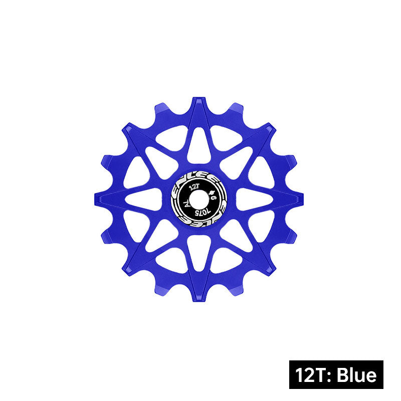 Bicycle Rear Derailleur Jockey Wheel Ceramic Bearing Aluminum Alloy 10T 12T 14T 16T Positive Negative Tooth for MTB Road Bike