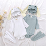 Rabbit Ears Long Sleeve Baby's Romper Romper Three Pieces