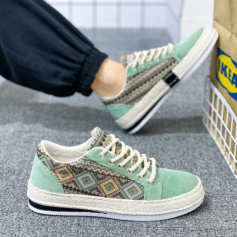 Trendy Lightweight Comfortable Soft-soled Canvas Shoes For Teens