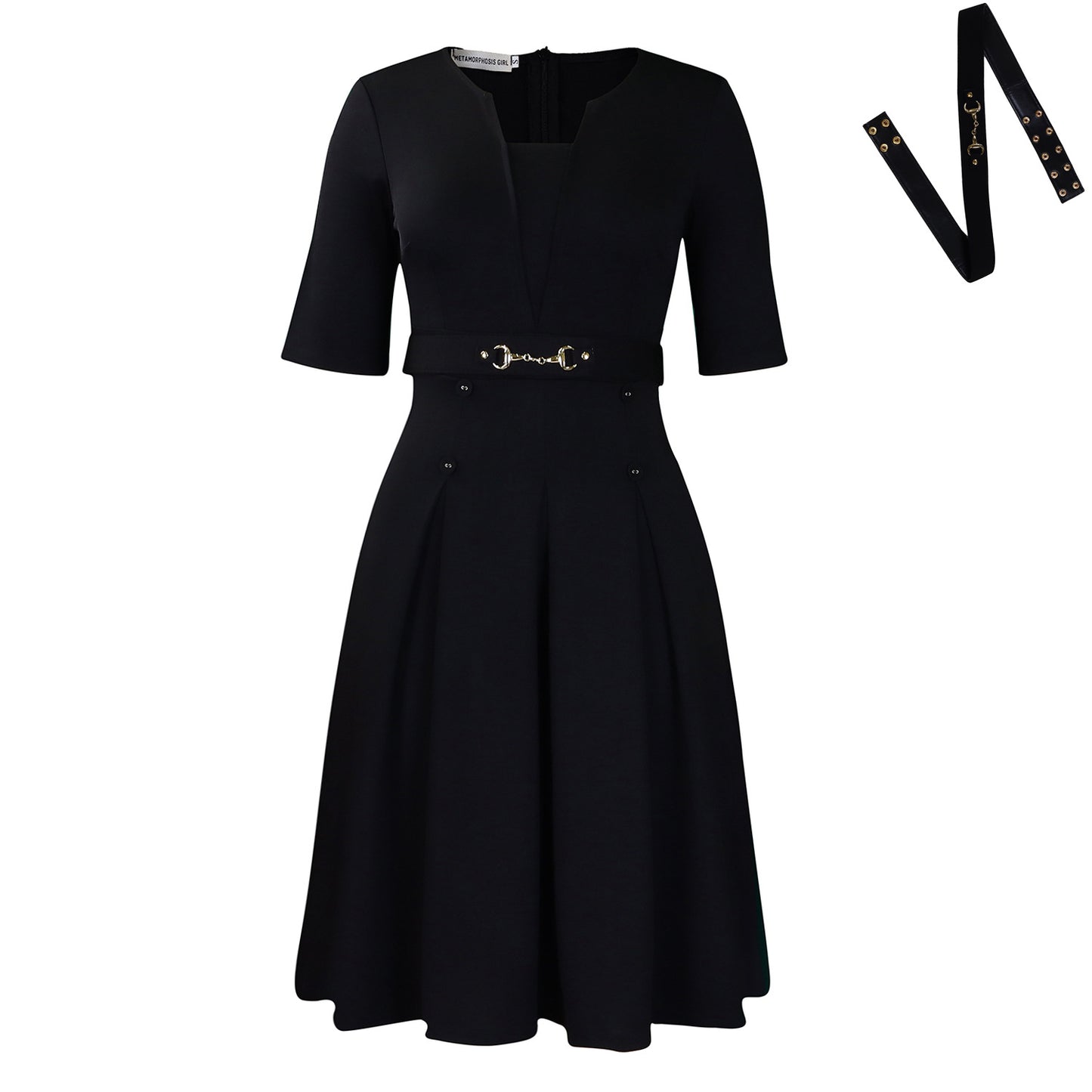 Women's Short-Sleeve Fashionable Elegant Dress