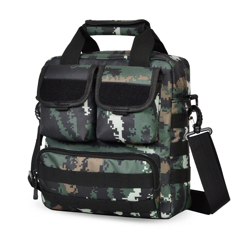 Nylon Camouflage Tactical Backpack Mens Shoulder Crossbody Bag