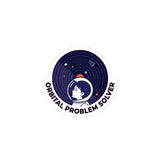 Orbital Problem Solver Kiss-Cut Stickers | mission patch, astronaut, space
