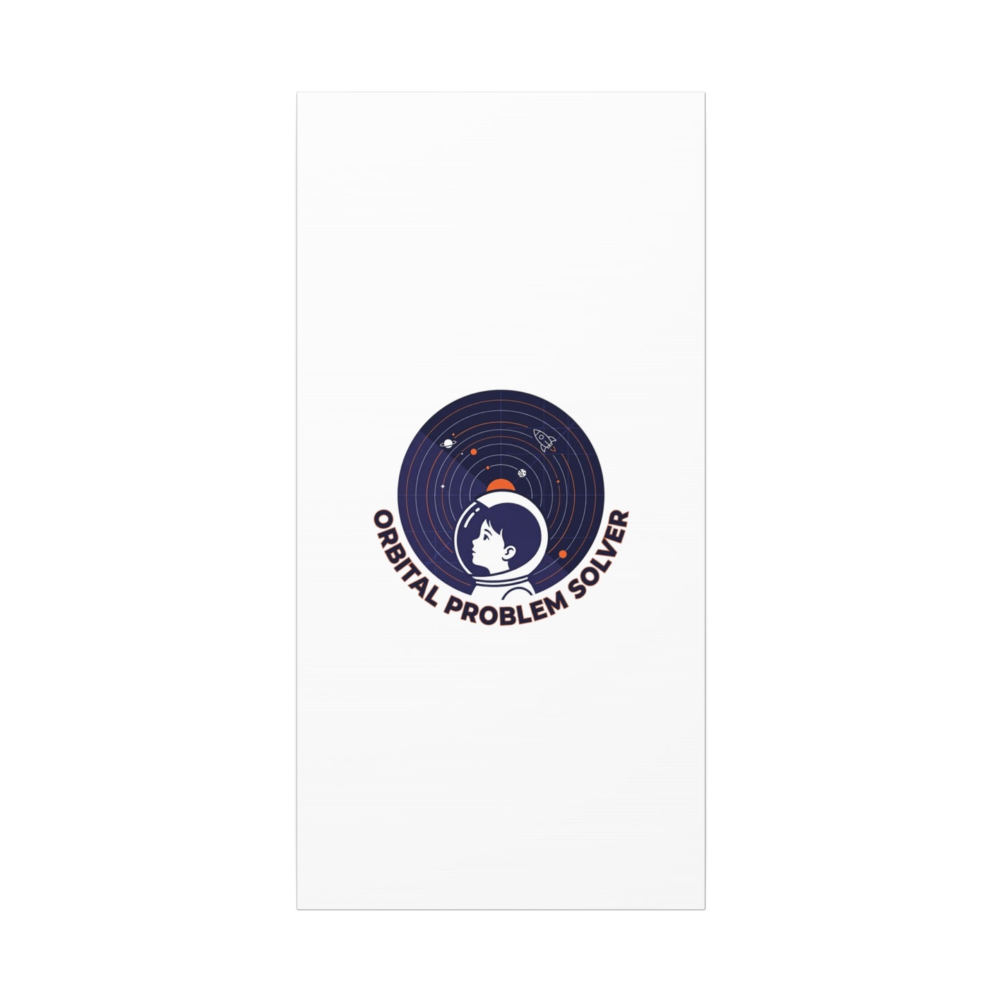 Orbital Problem Solver Canvas | space mission patch, astronaut art, cosmic science
