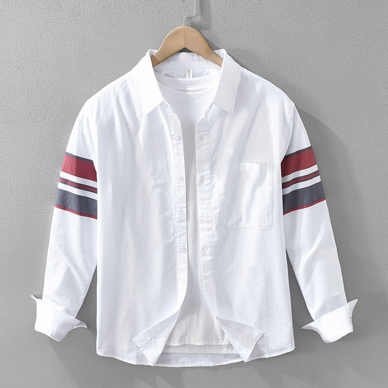 Mens Stylish Casual Versatile And Relaxed-fit Artistic Top