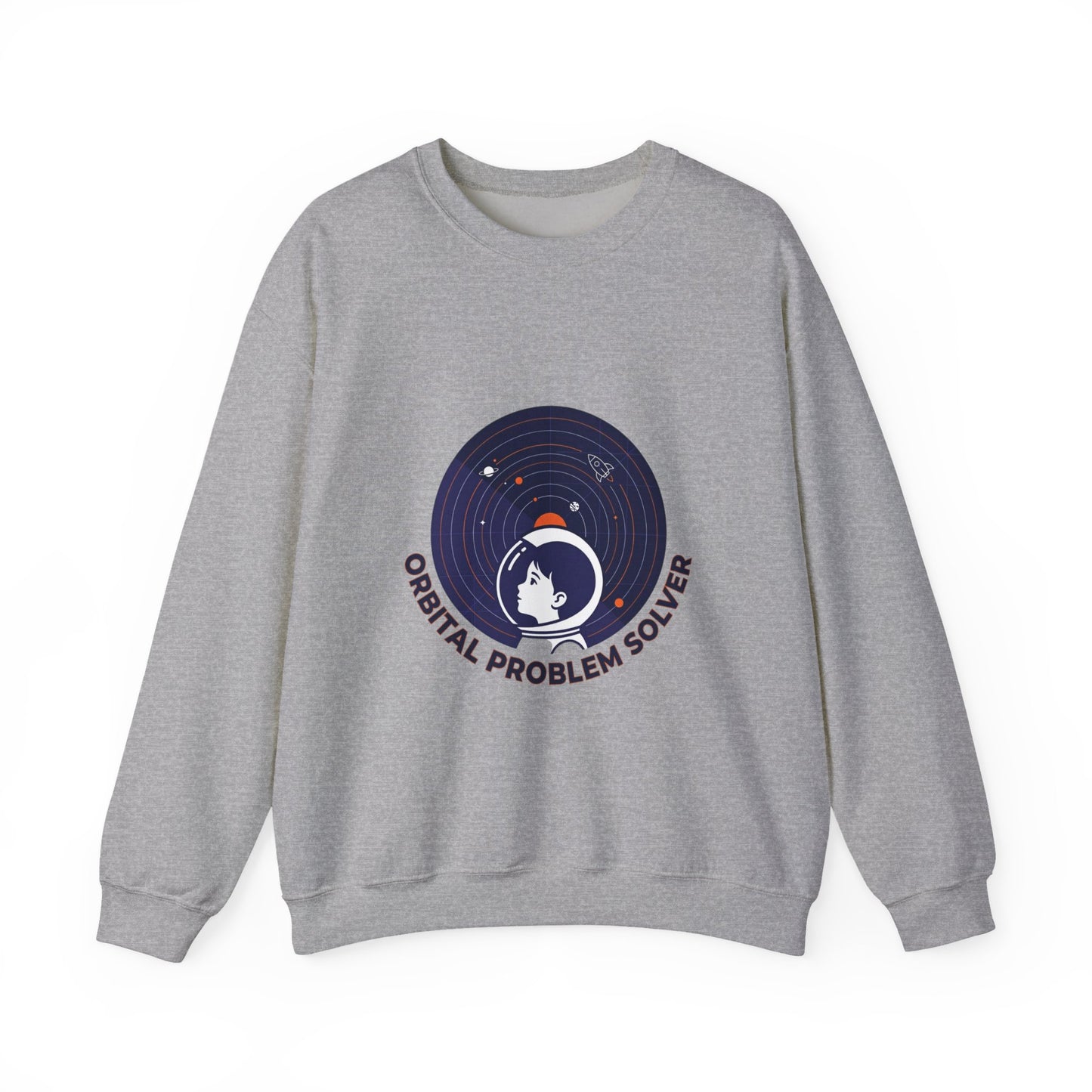 Orbital Problem Solver Sweatshirt | mission patch, space science nerd