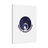 Orbital Problem Solver Canvas | space mission patch, astronaut art, cosmic science