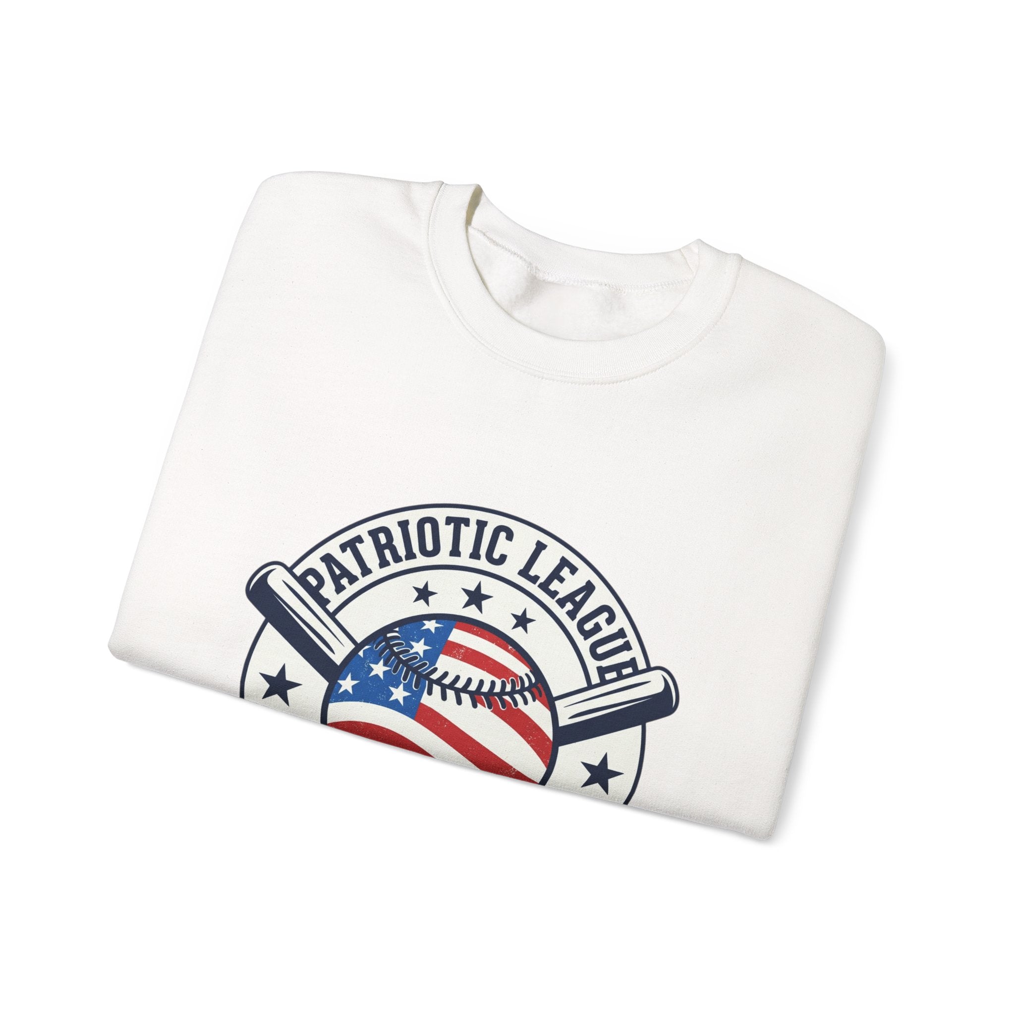 Patriotic Baseball Graphic Sweatshirt | vintage baseball graphic, red white blue shirt