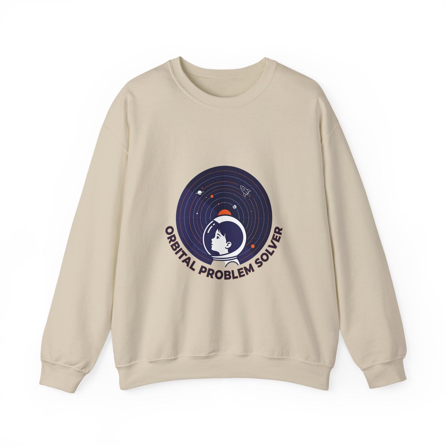 Orbital Problem Solver Sweatshirt | mission patch, space science nerd