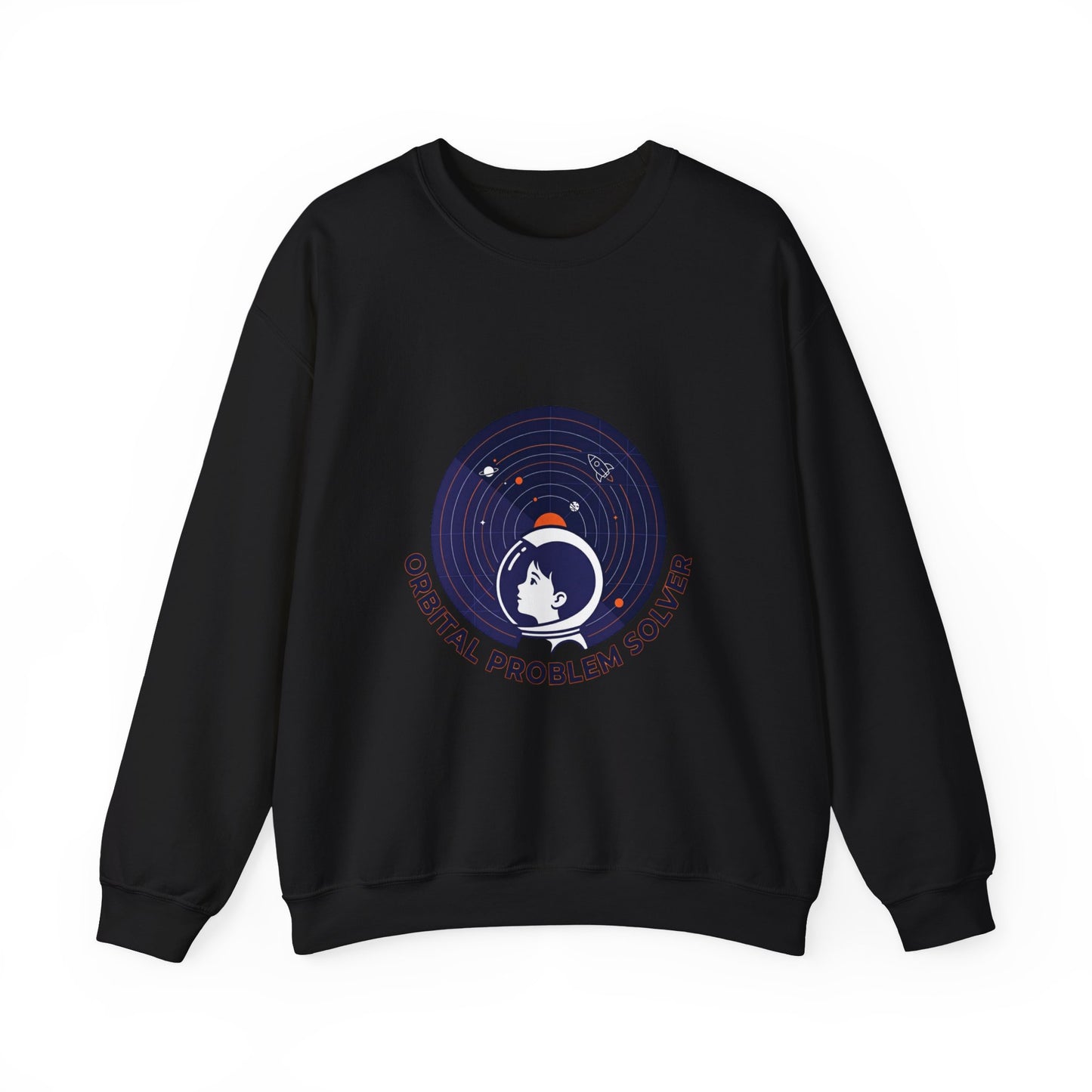 Orbital Problem Solver Sweatshirt | mission patch, space science nerd