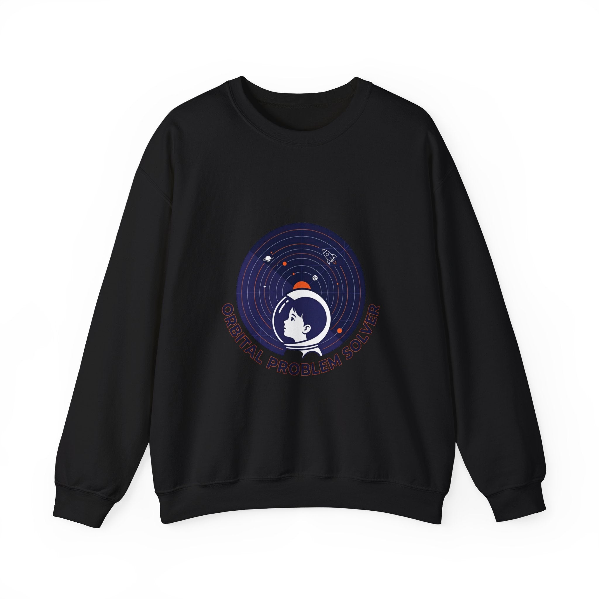 Orbital Problem Solver Sweatshirt | mission patch, space science nerd