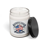 Patriotic Baseball Logo Candle | Soy Candle, Red White Blue Ballpark Aesthetic