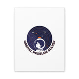 Orbital Problem Solver Canvas | space mission patch, astronaut art, cosmic science