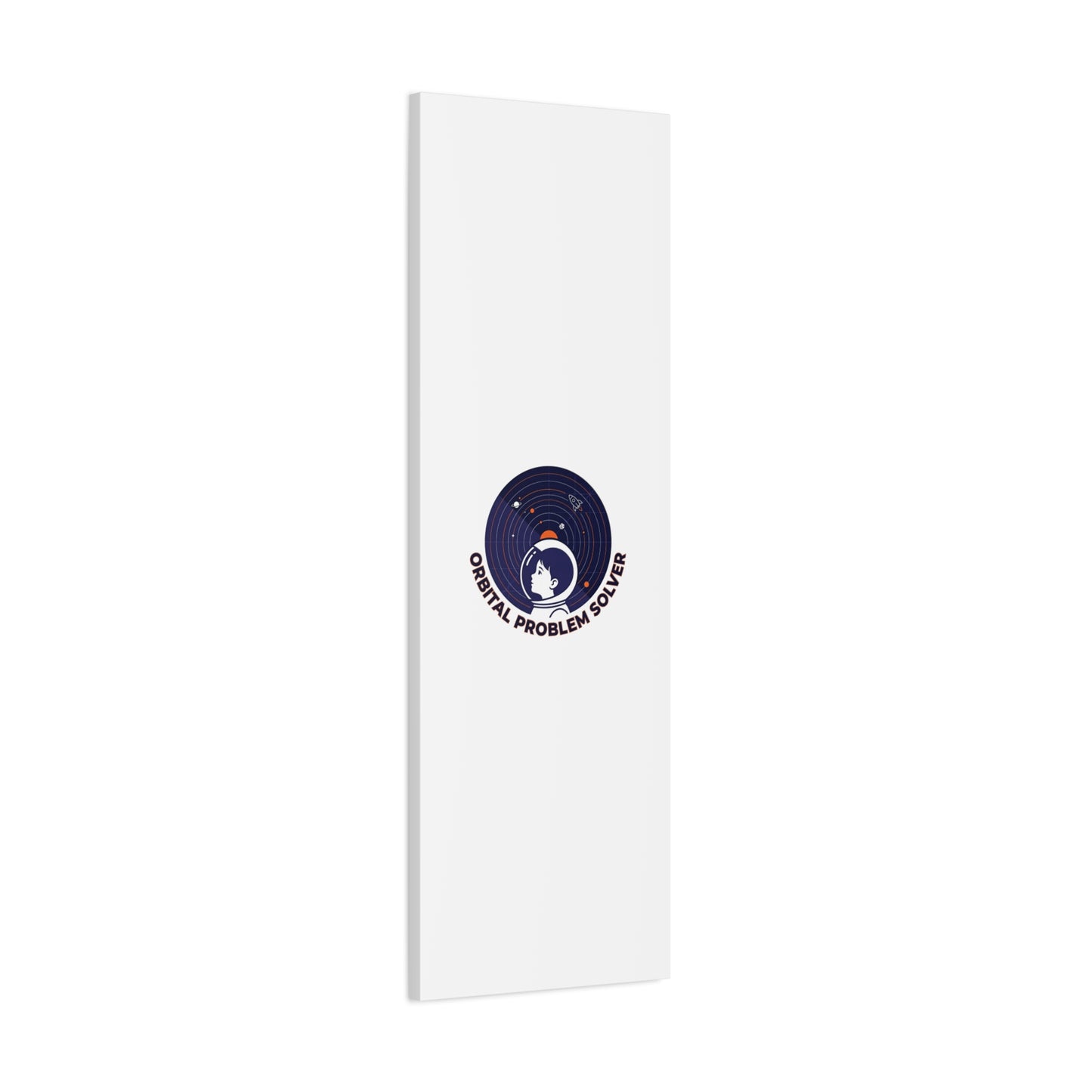 Orbital Problem Solver Canvas | space mission patch, astronaut art, cosmic science