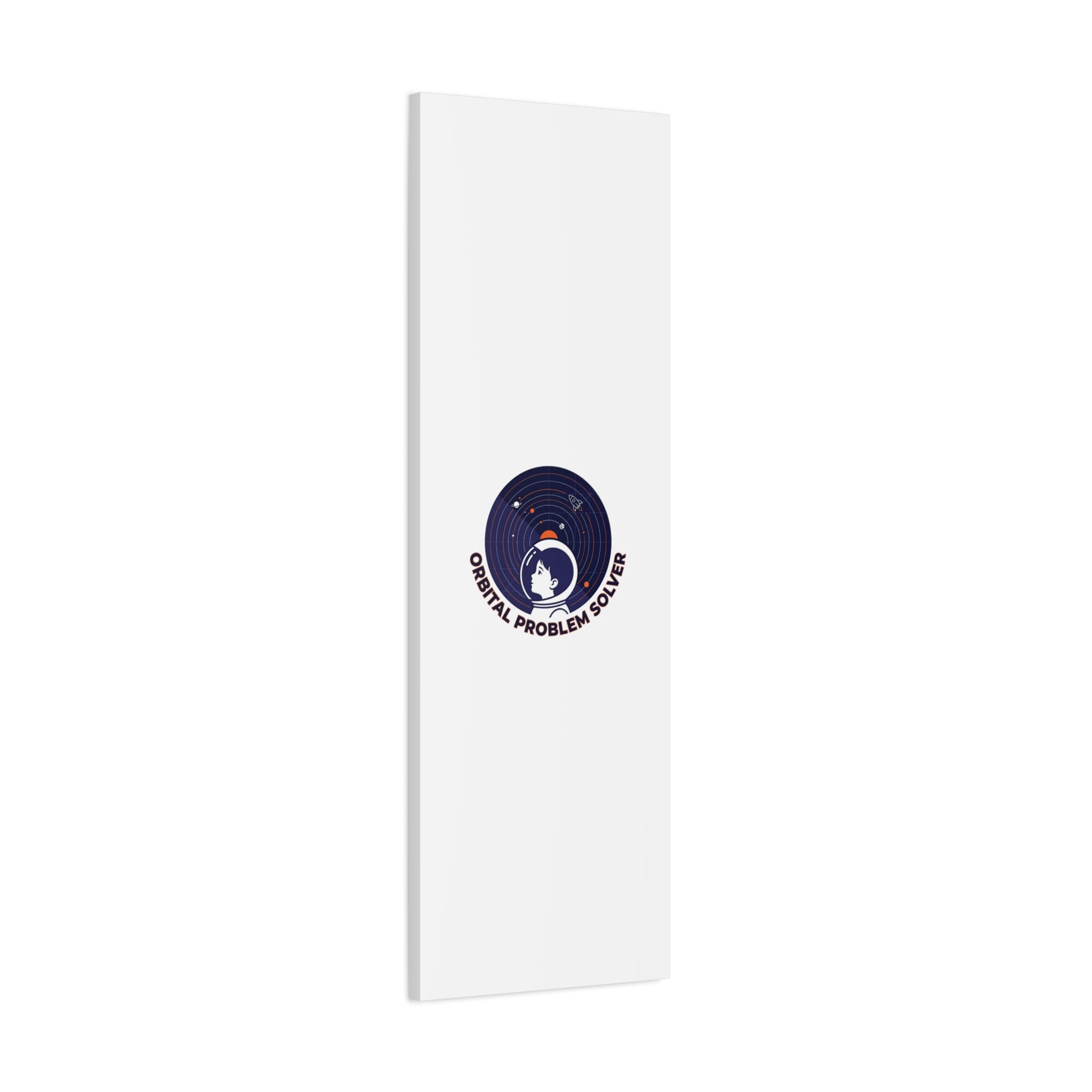 Orbital Problem Solver Canvas | space mission patch, astronaut art, cosmic science