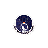 Orbital Problem Solver Kiss-Cut Stickers | mission patch, astronaut, space