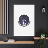 Orbital Problem Solver Canvas | space mission patch, astronaut art, cosmic science