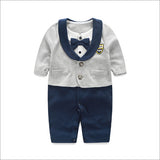 Baby Jumpsuit Spring And Autumn Models Foreign Trade Gentleman Baby Clothes Long-Sleeved Baby Clothes Baby Clothes