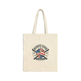Patriotic Baseball Crest Tote Bag | Vintage Red White Blue, Ballpark Aesthetic