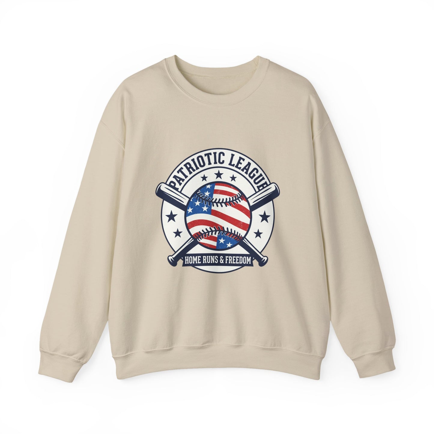 Patriotic Baseball Graphic Sweatshirt | vintage baseball graphic, red white blue shirt