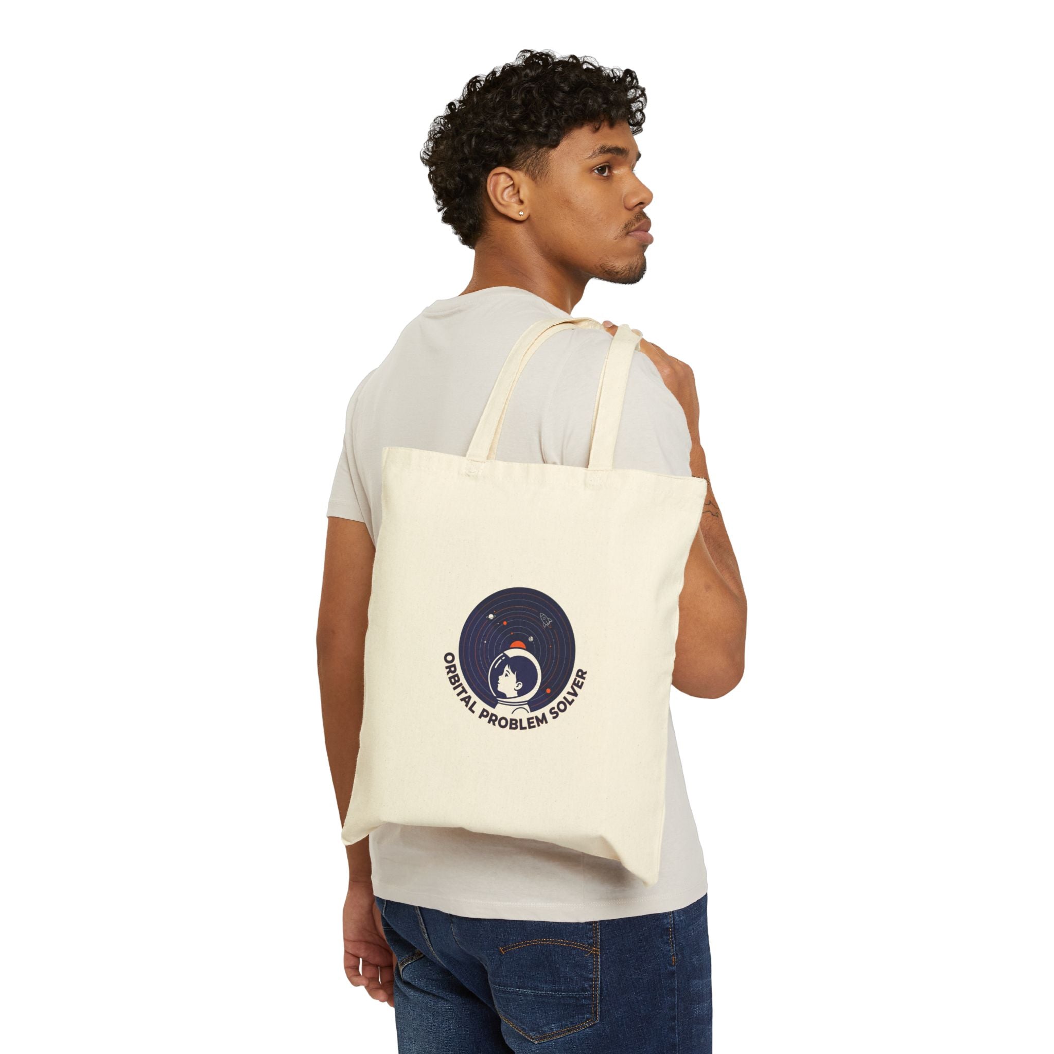 Orbital Problem Solver Tote | space mission patch, astronaut, science nerd