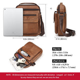 Casual Cross-border Mens Backpack Made From Full-grain Cowhide Leather