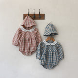 Autumn Baby Plaid Clothes Doll Shirt Suit