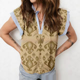 Women's Retro Ethnic-Style Patterned Loose Shirt