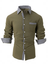 Mens Casual Long-sleeve Shirt