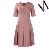 Women's Short-Sleeve Fashionable Elegant Dress