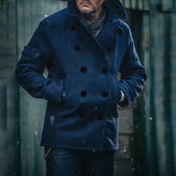 New autumn and winter jacket for men's fashion, solid color woolen fabric jacket for men
