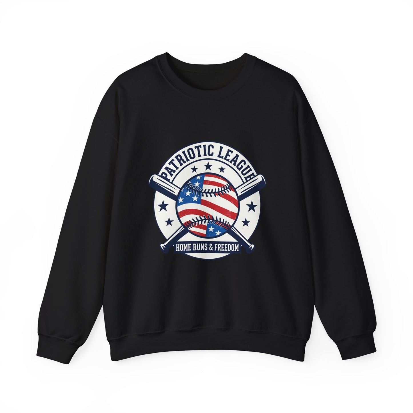 Patriotic Baseball Graphic Sweatshirt | vintage baseball graphic, red white blue shirt