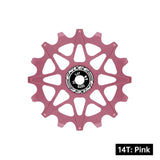 Bicycle Rear Derailleur Jockey Wheel Ceramic Bearing Aluminum Alloy 10T 12T 14T 16T Positive Negative Tooth for MTB Road Bike