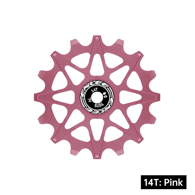 Bicycle Rear Derailleur Jockey Wheel Ceramic Bearing Aluminum Alloy 10T 12T 14T 16T Positive Negative Tooth for MTB Road Bike
