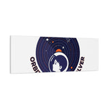 Orbital Problem Solver Canvas | space mission patch, astronaut art, cosmic science