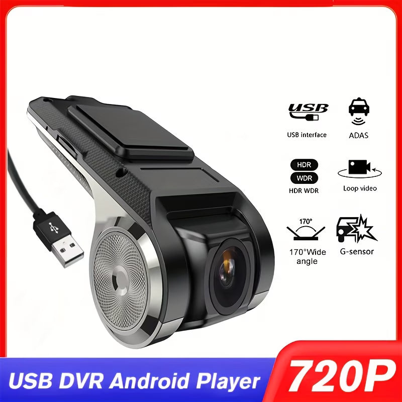 HD 720P USB Dash Camera