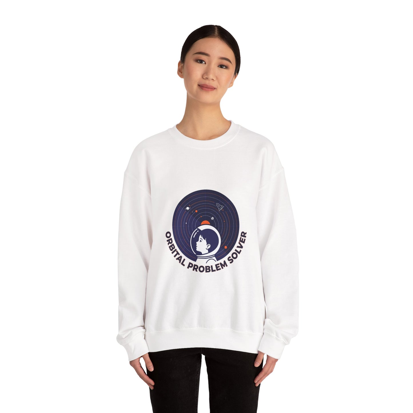 Orbital Problem Solver Sweatshirt | mission patch, space science nerd