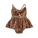 R Cotton Leopard Short Climbing Style Dress