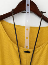 Asymmetrical Hem Long Mixed Linen Sleeve Shirt, Spring/Summer Style