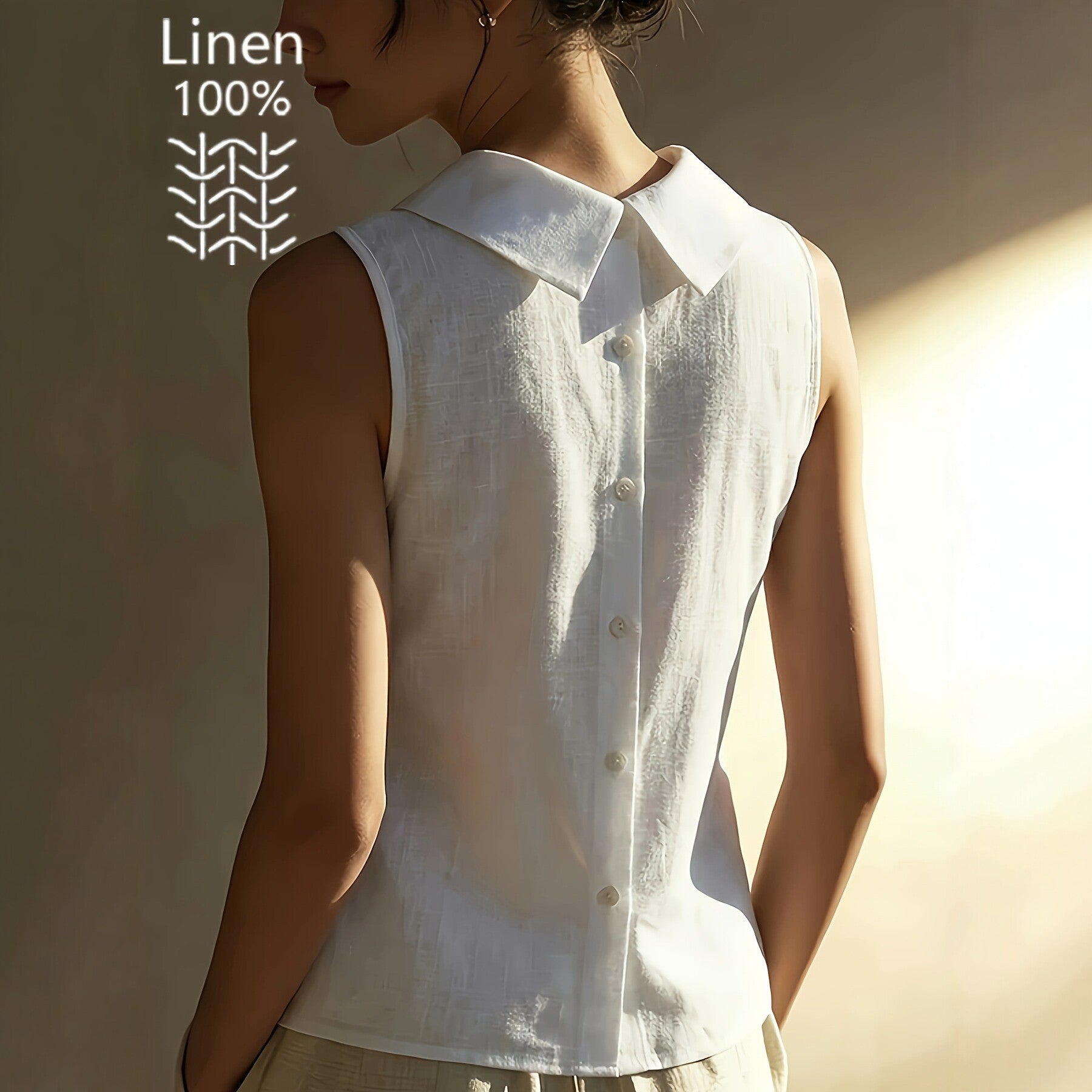 Women's Casual Commuter All-Match White Shirt