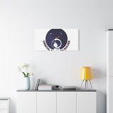 Orbital Problem Solver Canvas | space mission patch, astronaut art, cosmic science