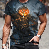 3D Printed T-shirt Men's Summer Casual Breathable Short Sleeve Top