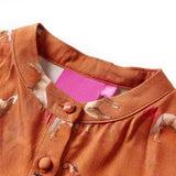 Children's dress cognac size 116