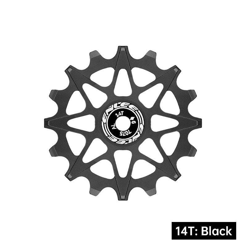 Bicycle Rear Derailleur Jockey Wheel Ceramic Bearing Aluminum Alloy 10T 12T 14T 16T Positive Negative Tooth for MTB Road Bike