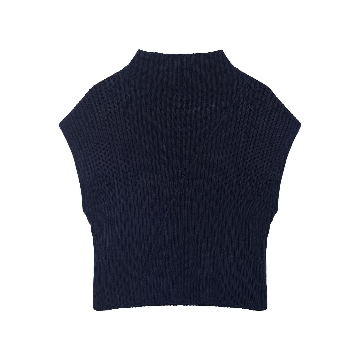 Ribbed Knitted Vest Women's Spring