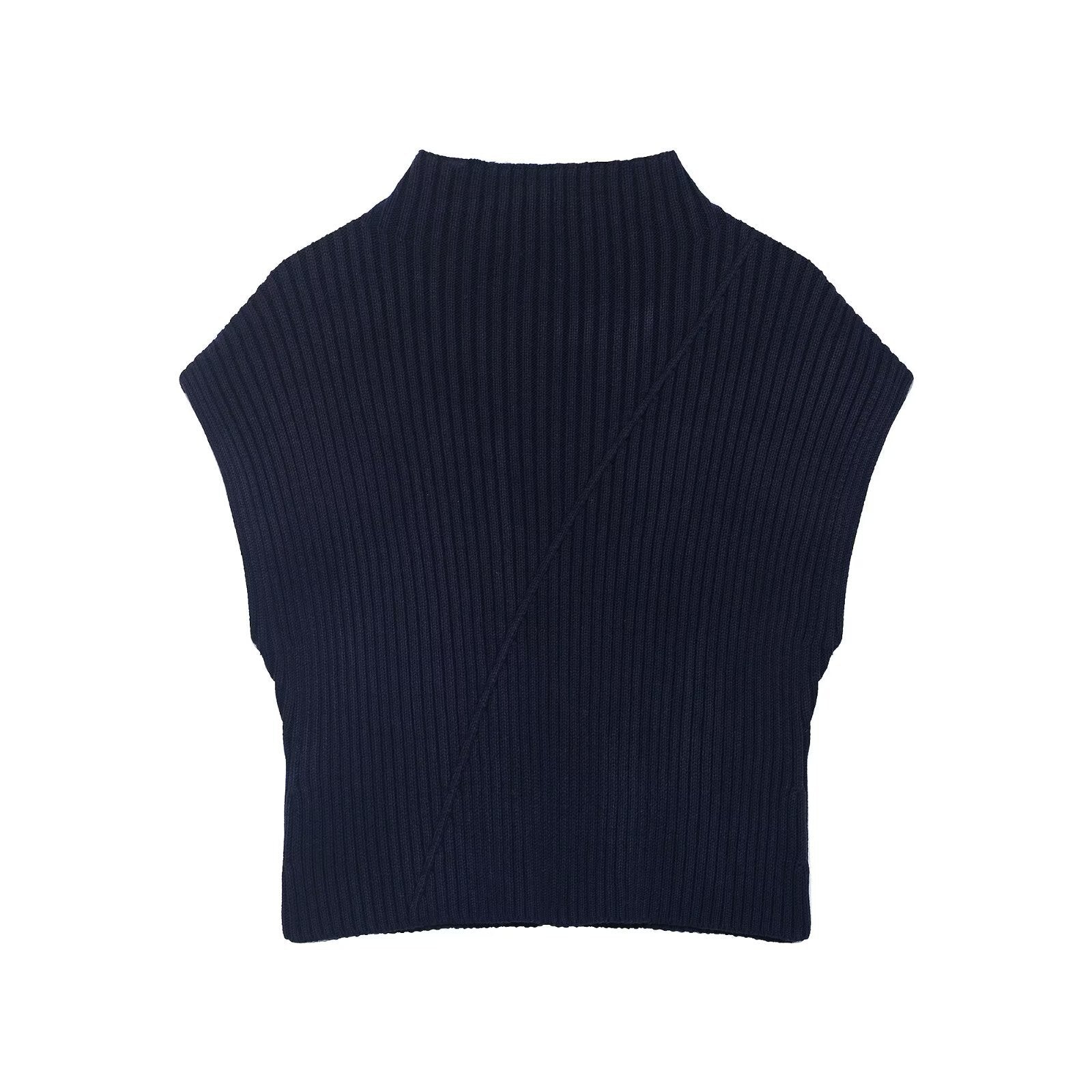 Ribbed Knitted Vest Women's Spring