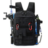 Outdoor Tactical Camo Hiking Backpack Travel Large-Capacity Waterproof Lure Fishing Bag Fishing Pack